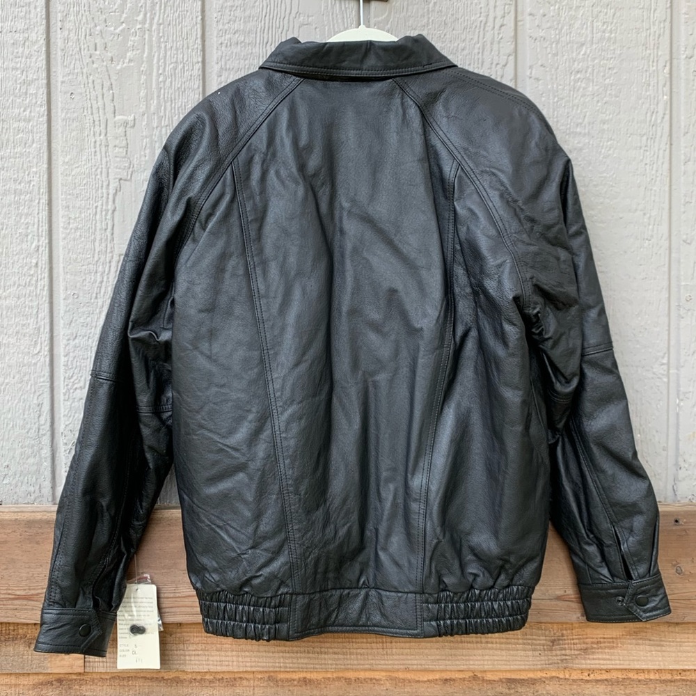 Niko Leather Designs heavy weight full zip fleece lined genuine leather jacket - Picture 3 of 8